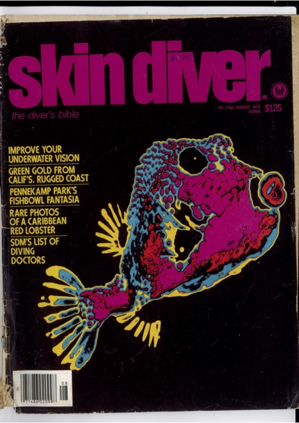 Skin Diver magazine August 1976